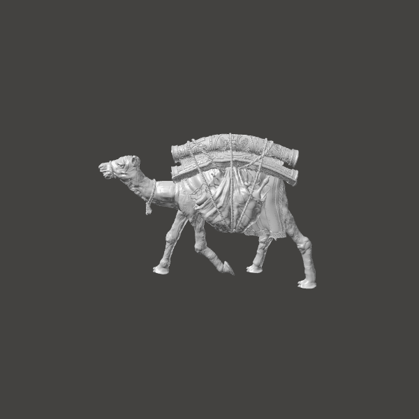 Camel walking with carpets - 3 Camel walking with carpets - 3